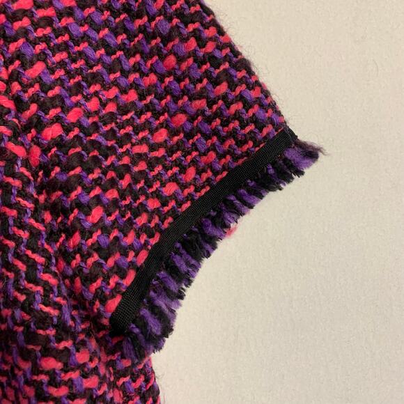 Escada Sport Persian Tweed Sleeved Dress Old Money Purple Pink Raspberry Shift - Picture 7 of 10